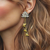 Butterfly Crystal Earrings | Gold