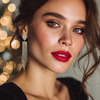 Clip Earrings Long Strass Glam | Gold