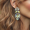 Crystal AB Earrings | Silver