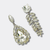 Crystal Clear Earrings | Silver