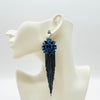 Earrings Long Cobalt Blue | Silver