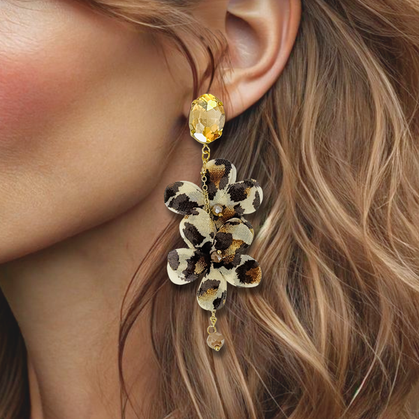 Light Leopard Festival Earrings | Gold