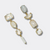 White Gems Earrings II | Gold