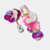 Light Fluorescent Shells Earrings | Gold