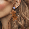 AB Camel Bloom Earrings | Gold - Muze Earrings