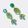AB Light Green Agate Earrings | Gold - Muze Earrings