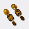 Amber Brown Tiger Eye Earrings | Gold - Muze Earrings