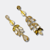 Beige Yellow Citrine Earrings | Gold - Muze Earrings