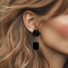 Blue Sandstone Earrings | Gold - Muze Earrings