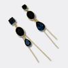 Blue Sandstone Spark Earrings | Gold - Muze Earrings