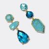 Blue Turquoise Earrings | Gold - Muze Earrings