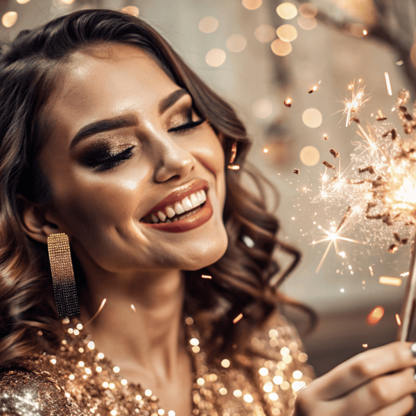 Bronze Ombre Glam Earrings | Gold - Muze Earrings