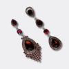 Burgundy Agate Earrings | Gold - Muze Earrings