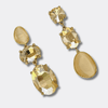Champagne Crystal Earrings | Gold - Muze Earrings