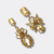 Champagne Crystals Earrings | Gold - Muze Earrings