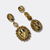 Champagne Leopard Agate Earrings | Gold - Muze Earrings
