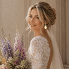 Champagne Pearl Drop Earrings | Gold - Muze Earrings
