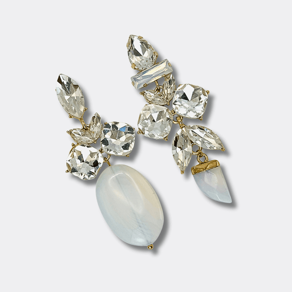 Chrystal Opal Earrings | Gold - Muze Earrings
