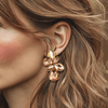 Clip Earrings Soft Tones II | Gold - Muze Earrings