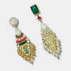 Colorful Facet Beads Earrings | Gold - Muze Earrings