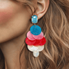 Colorful Shell Earrings | Gold - Muze Earrings