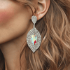 Crystal AB Sparkle Earrings | Silver - Muze Earrings