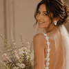 Crystal AB Wedding Glam Earrings | Gold - Muze Earrings
