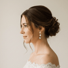 Crystal Bride Earrings | Gold - Muze Earrings