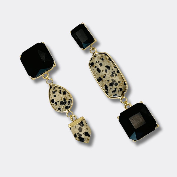 Dalmatian Energy Earrings | Gold - Muze Earrings