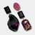 Dark Purple Pink Earrings | Gold - Muze Earrings