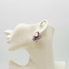 Handgemaakt statement oorbel earrings opal pink dreams handgemaakt door MUZE earrings. Gratis geleverd binnen nederland en belgie.