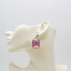Handgemaakt statement oorbel earrings opal pink dreams handgemaakt door MUZE earrings. Gratis geleverd binnen nederland en belgie.