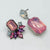 Handgemaakt statement oorbel earrings opal pink dreams handgemaakt door MUZE earrings. Gratis geleverd binnen nederland en belgie.