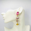 Handgemaakt statement oorbel earrings pearl pink cockle handgemaakt door MUZE earrings. Gratis geleverd binnen nederland en belgie.