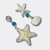 Earrings Starfish Cockle | Silver - Muze Earrings