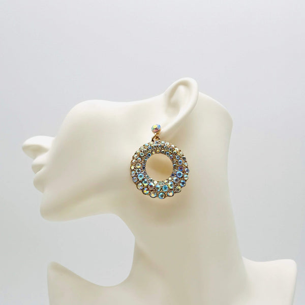 Handgemaakt statement oorbel earrings white ab hummingbird handgemaakt door MUZE earrings. Gratis geleverd binnen nederland en belgie.