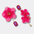 Fuchsia Festival Earrings | Gold - Muze Earrings