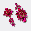 Fuchsia Glam Earrings | Gold - Muze Earrings