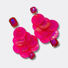 Fuchsia Shell Earrings | Gold - Muze Earrings