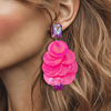 Fuchsia Shell Earrings | Gold - Muze Earrings