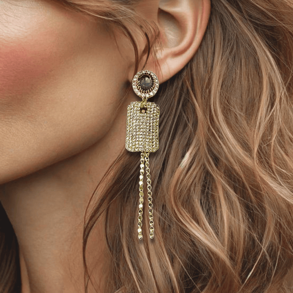 Glam Bride Earrings | Gold - Muze Earrings