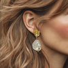 Golden Pearl Earrings | Gold - Muze Earrings