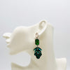 Handgemaakt statement oorbel green spring leafs handgemaakt door MUZE earrings. Gratis geleverd binnen nederland en belgie.