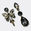 Grey Hematite Earrings | Gold - Muze Earrings