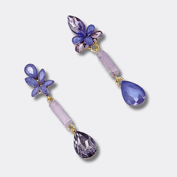 Lavender Lepidolite Earrings | Gold - Muze Earrings