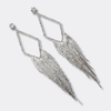 Long AB Stass Earrings | Silver - Muze Earrings