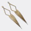Long AB Strass Earrings | Gold - Muze Earrings