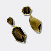 Mini Tiger Eye Earrings | Gold - Muze Earrings