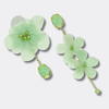 Mint Green Festival Earrings | Gold - Muze Earrings