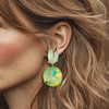 Minty Shores Earrings | Gold - Muze Earrings